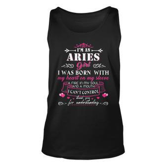 Im An Aries Woman Funny Aries Aries Funny Gifts Unisex Tank Top | Mazezy