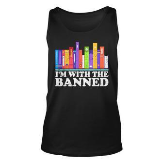 I'm With The Banned Books I Read Banned Books Lovers Library Tank Top