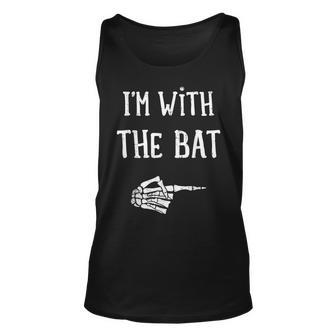 I'm With The Bat Matching Couple Costume Halloween Tank Top - Monsterry CA
