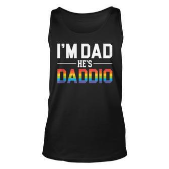 Im Dad Hes Daddio Lgbt Pride & Gay Pride Parade Unisex Tank Top | Mazezy