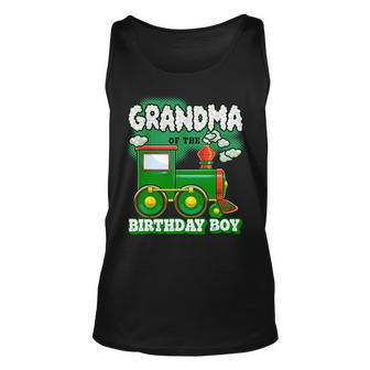 Im Grandma Of The Birthday Boy Train Birthday Party Supply Unisex Tank Top - Monsterry DE