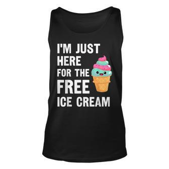 I'm Just Here For The Free Ice Cream Cruise 2023 Tank Top - Monsterry
