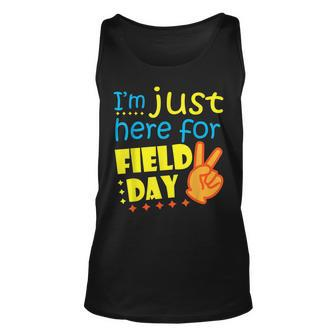 Im Just Here For Field Day Happy Last Day Of School Unisex Tank Top | Mazezy DE