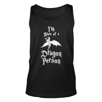Im More Of A Dragon Person Fire Animal Funny Gift Unisex Tank Top - Thegiftio UK