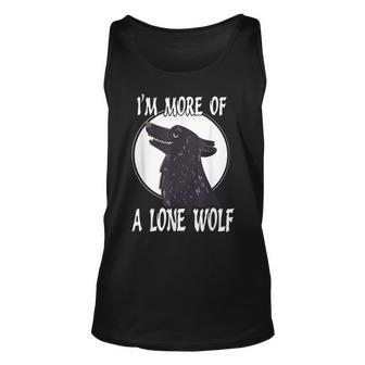 Im More Of A Lone Wolf Cool Introvert Gift For Women Unisex Tank Top - Thegiftio UK
