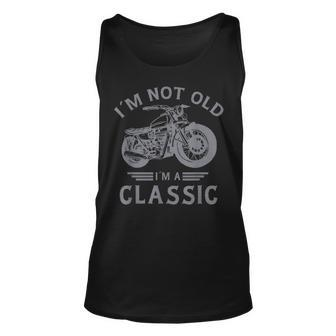 I’M Not Old I’M A Classic - Fathers Day - Vintage Motorbike Unisex Tank Top - Thegiftio UK