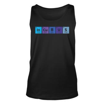 Incubus In-Cu-B-U-S Periodic Table Color Elements Unisex Tank Top - Seseable