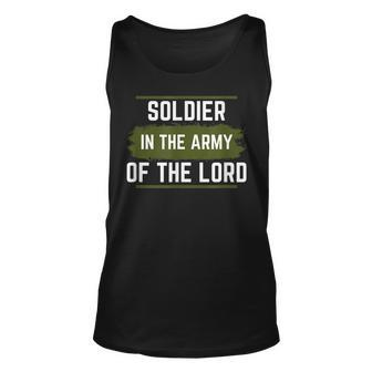 Inspirational Soldier In The Army Of The Lord Unisex Tank Top | Mazezy