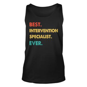 Intervention Specialist Best Intervention Specialist Ever Tank Top - Seseable