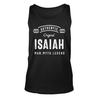 Isaiah Name Gift Authentic Isaiah Unisex Tank Top - Seseable