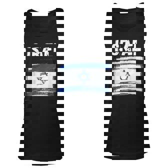 Israel Flag Holiday Vintage Grunge Israeli Flag Unisex Tank Top - Thegiftio UK