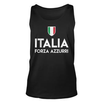 Italia Italian Jersey Forza Azzurri Sport T Unisex Tank Top | Mazezy