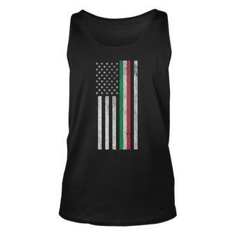 Italian American Pride - Italian American Flag Unisex Tank Top | Mazezy