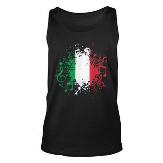 Italian Flag Music Italian Flag Unisex Tank Top | Mazezy