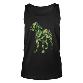 Italian Mastiff Cane Corso Dog Camouflage Gift Unisex Tank Top | Mazezy