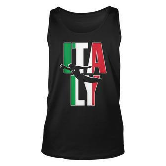 Italian Rugby Supporters Kit Azzurri Union Italy Rugby Fans Tank Top | Mazezy