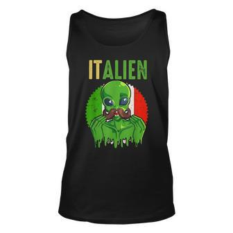 Italien Funny Italian Italy Funny Ufo Meme Unisex Tank Top | Mazezy