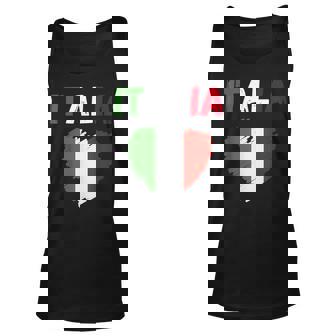 Italy Flag Holiday Italy Heart Italian Flag Unisex Tank Top | Mazezy