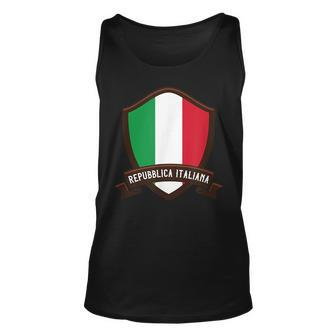 Italy Soccer Azzurri Rugby Italian Pride Gift Italia Unisex Tank Top | Mazezy
