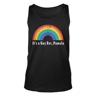 Its A Gay Bar Pamela Viral Meme Minnesota Gay Pride Quote Unisex Tank Top | Mazezy