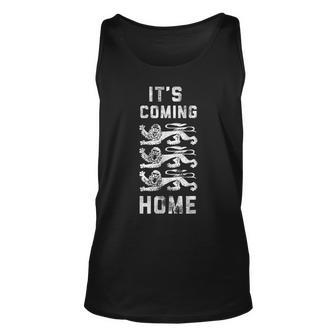 Its Coming Home Three Heraldic Lions Unisex Tank Top | Mazezy