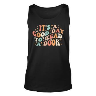 Its Good Day To Read Book Retro Cute Library Reading Lovers Reading Tank Top | Mazezy