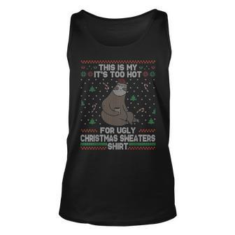 This Is My Its Too Hot For Ugly Christmas Sweater Tank Top | Mazezy