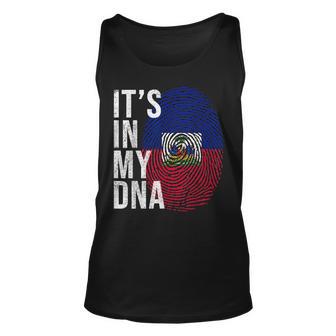 Its In My Dna Haiti Flag Haitian Life Pride Haiti Patriotic Unisex Tank Top - Seseable