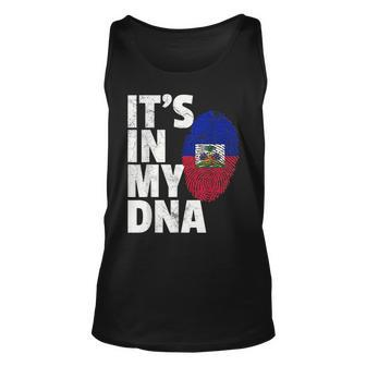 Its In My Dna Haiti Haitian Flag T Pride Country Gift Unisex Tank Top | Mazezy