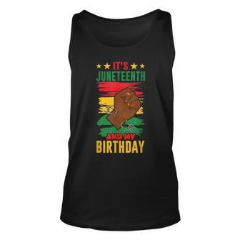 Its Junenth And My Birthday American Black Africa 1865 Unisex Tank Top | Mazezy