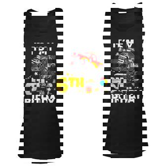 Its My 6Th Birthday 6 Year Old Monster Car Truck Lets Roll Unisex Tank Top | Mazezy