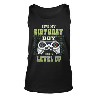 Its My Birthday Boy Time To Level Up Video Game Unisex Tank Top | Mazezy