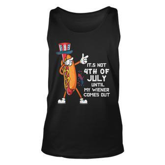 Its Not The 4Th Of July Until My Wiener Comes Out Hot Dog Unisex Tank Top - Thegiftio UK