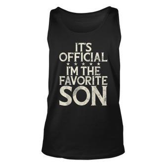 Its Official Im The Favorite Son Tank Top | Mazezy