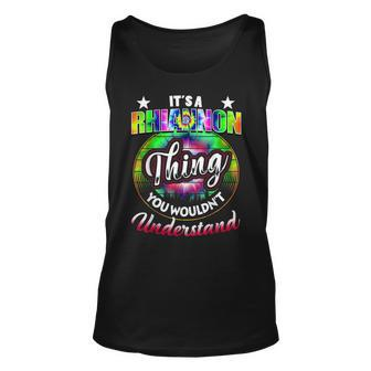 Its A Rhiannon Thing Name T Tie Dye 60S 70S Birthday 70S Vintage Tank Top | Mazezy