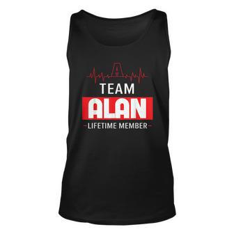 Its A Team Alan Lifetime Member Thing First Last Name Last Name Tank Top | Mazezy CA