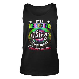 Its A Vernetta Thing Name T Tie Dye 60S 70S Birthday 70S Vintage Tank Top | Mazezy