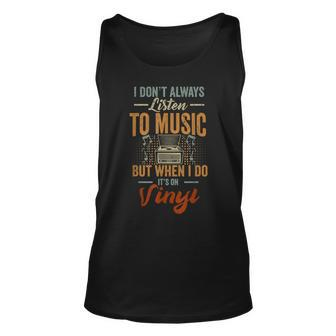 It's On Vinyl Records Player Record Collector Music Lover Tank Top | Mazezy