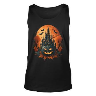 Jack O' Lantern Face Halloween Pumpkin Spooky Tank Top - Seseable