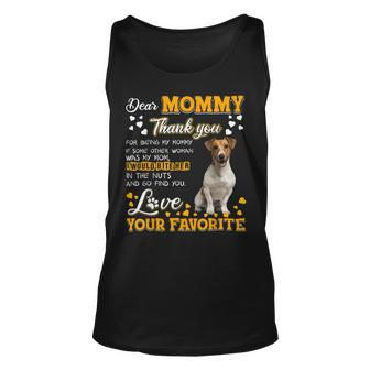 Jack Russell Terrier Dear Mommy Thank You For Being My Mommy Unisex Tank Top - Monsterry CA