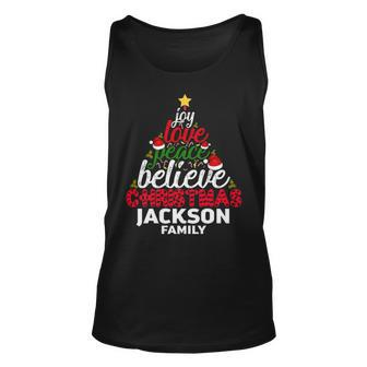 Jackson Name Gift Christmas Jackson Family Unisex Tank Top - Seseable