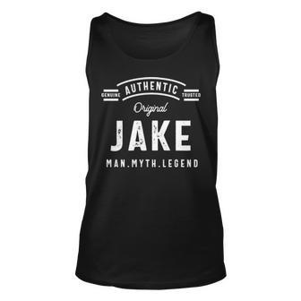 Jake Name Gift Authentic Jake Unisex Tank Top - Seseable