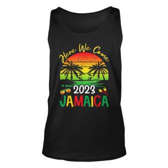 Here We Come Jamaica 2023 Family Vacation Matching Trip Sets Tank Top - Monsterry DE