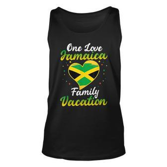 Jamaica Family Vacation Matching Squad Jamaican Flag Unisex Tank Top - Seseable