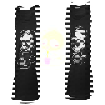 Japanese Anime Kawaii Boba Bubble Tea Unisex Tank Top - Thegiftio