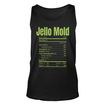 Jello Mold Green Lime Dessert Nutrition Facts Label Matching Facts Tank Top | Mazezy