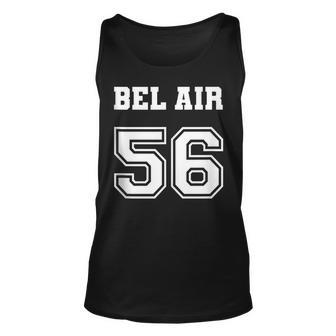 Jersey Style Bel Air 56 1956 California Vintage Muscle Car California And Merchandise Tank Top | Mazezy