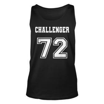 Jersey Style Challenger 72 1972 Old School Muscle Car Unisex Tank Top | Mazezy