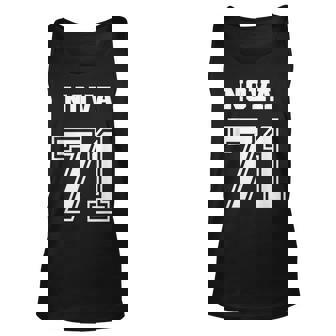 Jersey Style Nova 71 1971 Classic Old School Muscle Car Unisex Tank Top | Mazezy