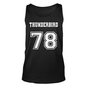 Jersey Style Thunderbird 78 1978 Muscle Classic Car Unisex Tank Top | Mazezy